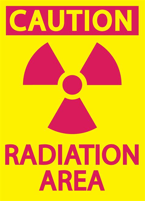 Caution Radiation Area Radiation Signs Zing