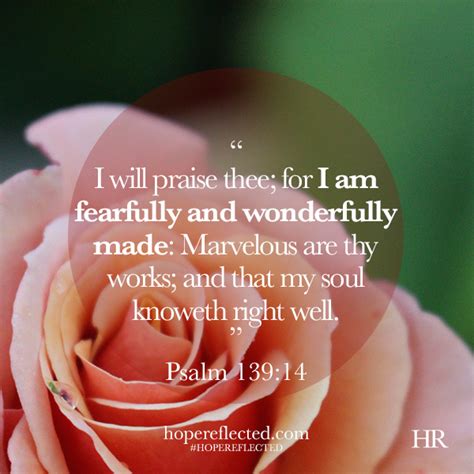 Encouragement Fearfully And Wonderfully Made Psalm Hope