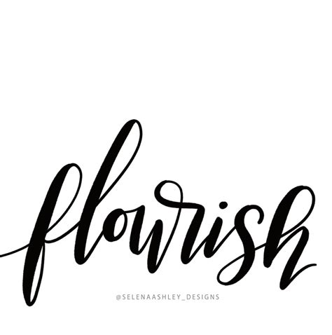 Flourish 1000 In 2020 Success Words Two Word Quotes Handlettering