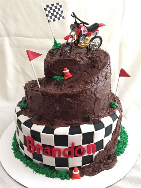 Maybe you would like to learn more about one of these? Dirt bike fondant Birthday Cake | Fondant cakes birthday ...