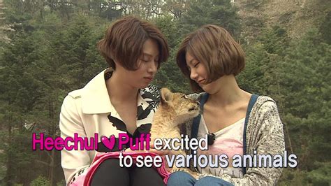 It seems that it's out of character for him to be joking around so it's so adorable when he does it to yura. Global We Got Married S2 EP12 Preview (SHINee Key & Arisa, Super Junior Heechul & Puff) 140620 ...