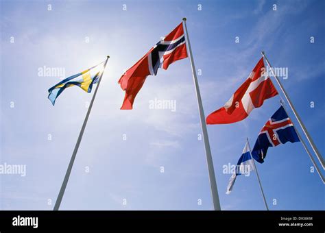 Scandinavian Flags Hi Res Stock Photography And Images Alamy