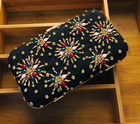 Brocade Clutch Traditional Party Box Clutches At Rs 850 In Ghaziabad