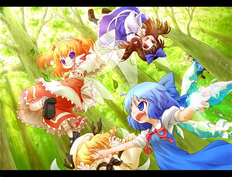 Cirno Daiyousei Luna Child Star Sapphire And Sunny Milk Touhou And
