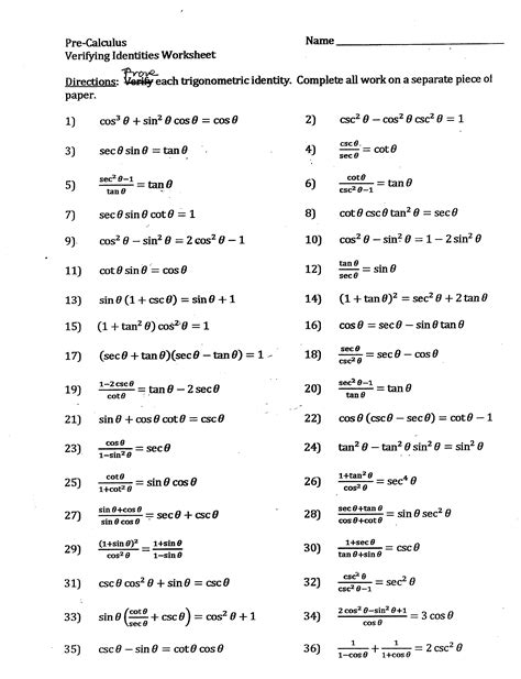 Pre Calculus Worksheets With Answers Pdf Kidsworksheetfun