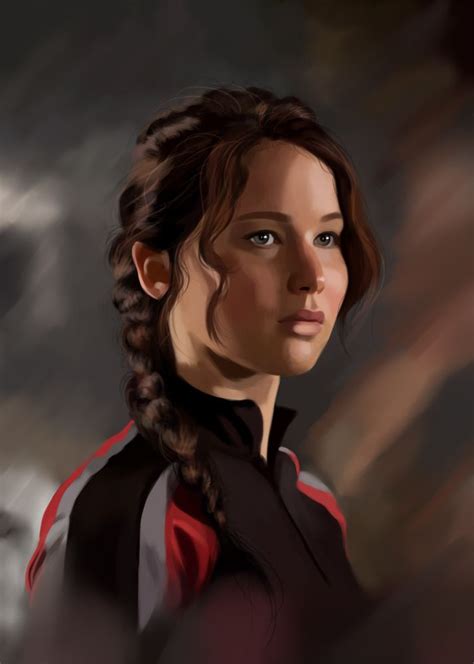 Beautiful Portrait Of Katniss Everdeen By ~martadewinter On Deviantart Hunger Games Hunger