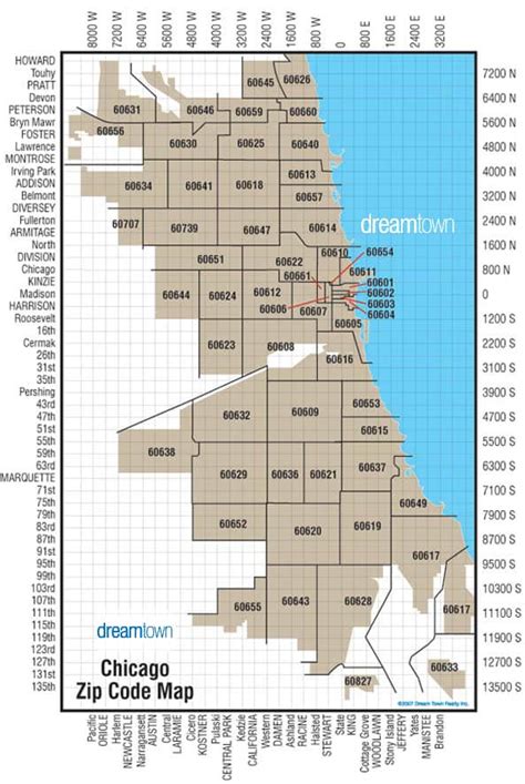 Chicago Zip Code Map Locate Chicago Neighborhoods And Zip Codes Dream