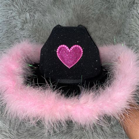 Cowboy Party Hat Pink Heart Etsy