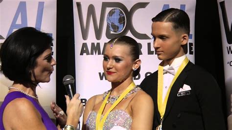2013 Wdc Al World Championship Junior U16 Ballroom Winners Interview
