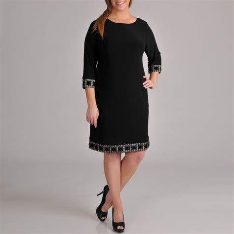 Tiana B Womens Plus Size Beaded Trim Dress 14369816