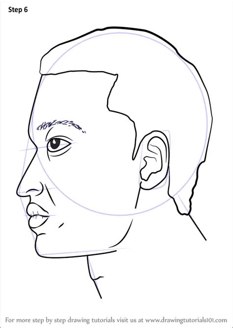 Man Face Side Sketch