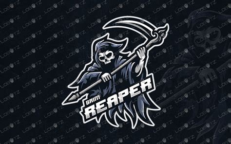 Grim Reaper Mascot Logo Premade Reaper Esport Logo For Sale Lobotz Ltd
