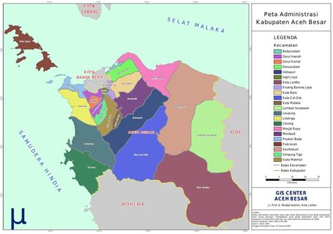 Peta Administrasi Kabupaten Aceh Besar Sexiz Pix