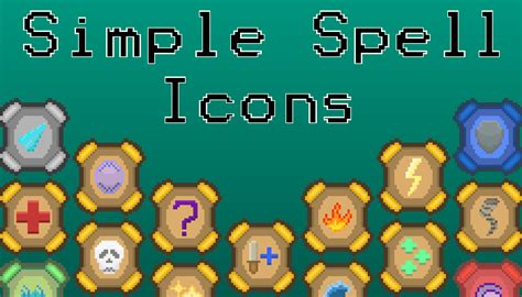 Simple Spell Icons Gamedev Market