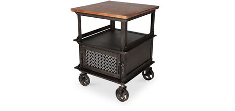 Get the best deals on industrial side tables. Buy Industrial Style side table with wheels Steel 58573 in ...