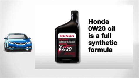 It is artificially made with chemical compounds while the traditional join our free car giveaway campaign here. Honda 0W20 Synthetic Oil - YouTube
