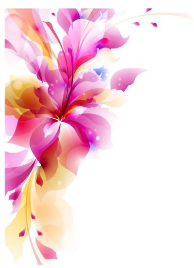 Abstract Flower Png Vector Images With Transparent Background