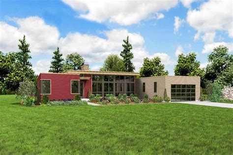 3 Bed Modern House Plan With Open Concept Layout 69619am