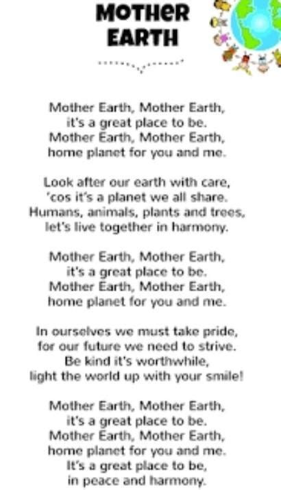 Save Trees Earth Poem In English The Earth Images Revimageorg