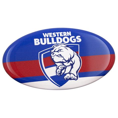Buy Western Bulldogs Oval Lensed Team Supporter Logo Mydeal
