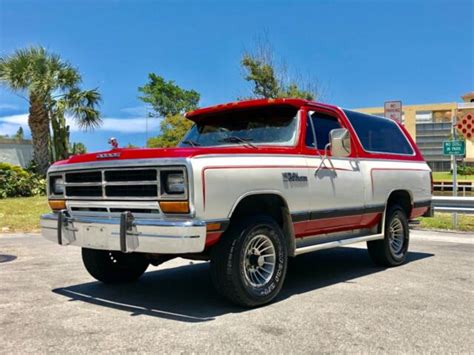 1986 Dodge Ramcharger Classic Survivor Royal Se All Original Runs And