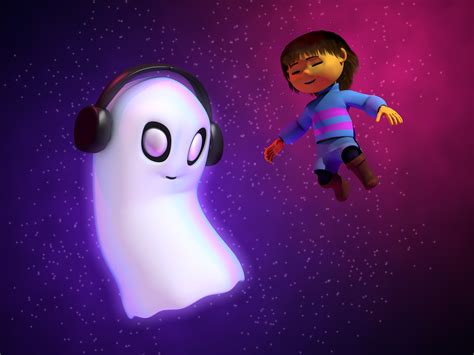Frisk And Napstablook Undertale C4d By Moisogs On Deviantart