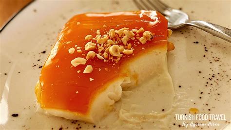 Turkish Milk Pudding With Caramel Sauce Fake Chicken Breast Pudding Youtube