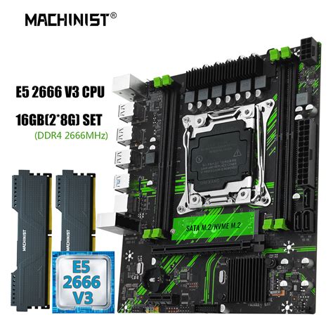 Machinist X99 Pr9 Motherboard Combo Lga 2011 3 E5 2666 V3 Kit Xeon Cpu