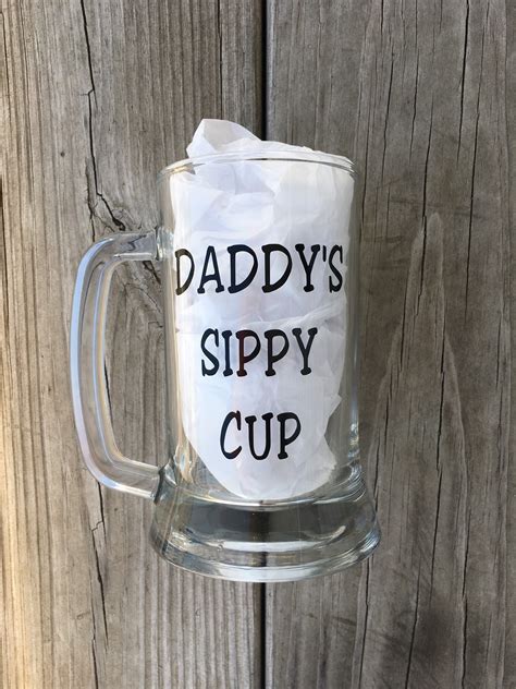 daddy s sippy cup beer mug father s day t beer etsy