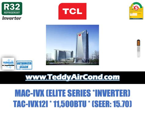 แอร์TCL ติดผนัง ระบบInverter รุ่น TAC-IVX12 (Elite) ขนาด12,000บีทียู ...