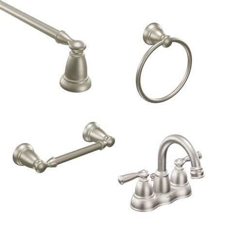 Choose classic bathroom décor with stylish fittings from moen. MOEN Banbury 4 in. Centerset 2-Handle High-Arc Bathroom ...