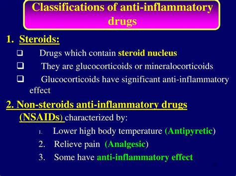 Steroidal Anti Inflammatory Drugs List