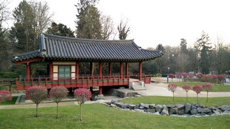 Goethe University Campus Grüneburg Park And Korean Garden Frankfurt