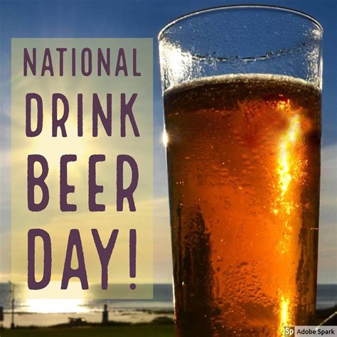 Pin By Paul Phillips On Beer And Drinking National Drink Beer Day