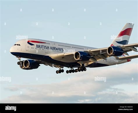 British Airways Plane Airbus A380 Superjumbo Double Deck Wide Body Jet