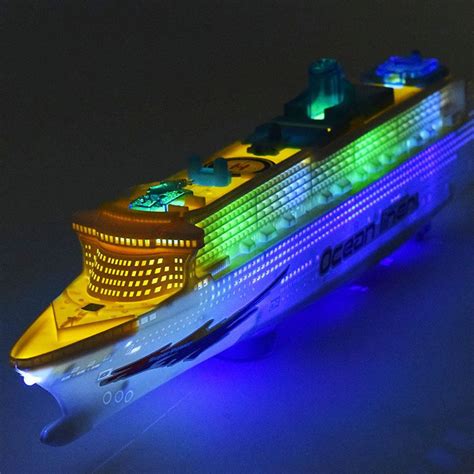 50cm Ocean Liner Cruise Ship Boat Simulation Flashing Ship Model