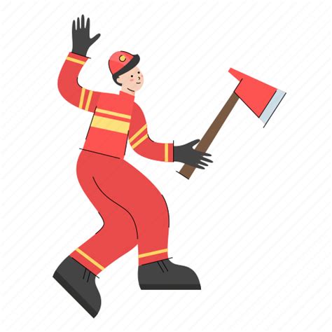 Emergency Fire Firefighting Fireman Flame Putoutfire Icon