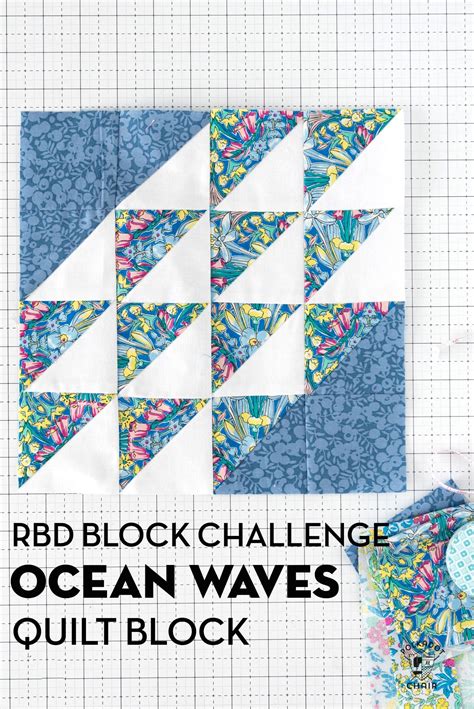 Rbd Block Challenge Block 5 Ocean Waves Pattern Polka Dot Chair In