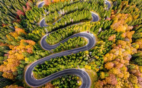 Download 3840x2400 Wallpaper Winding Road Highway Aerial View Forest