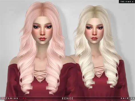 The Sims Resource Renee Hair 94 By Tsminhsims Sims 4 Hairs