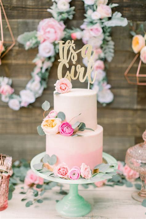 We also send a video of all flower arrangements to you for approval to ensure you complete satisfaction. Floral + Eucalyptus Baby Shower - Smash Cake
