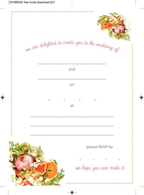 wedding invitation templates   cute  easy
