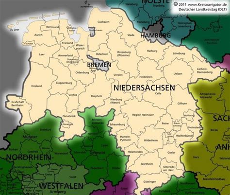 Www niedersachsen de für eigene niedersachsen karte deutschland. Saarland