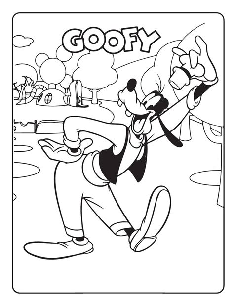 Goofy Coloring Pages Coloring Pages For Kids And Adults