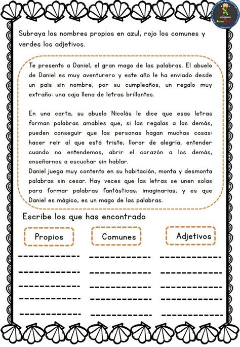 Diapositiva Practicas Del Lenguaje Nombres Propios Y Comunes