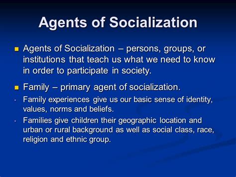 Explain The Different Agents Of Socialization Fernanda Has Salazar