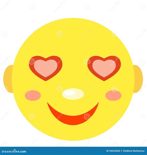 In Love Smiley Stock Vector Illustration Of Emotion 94634260