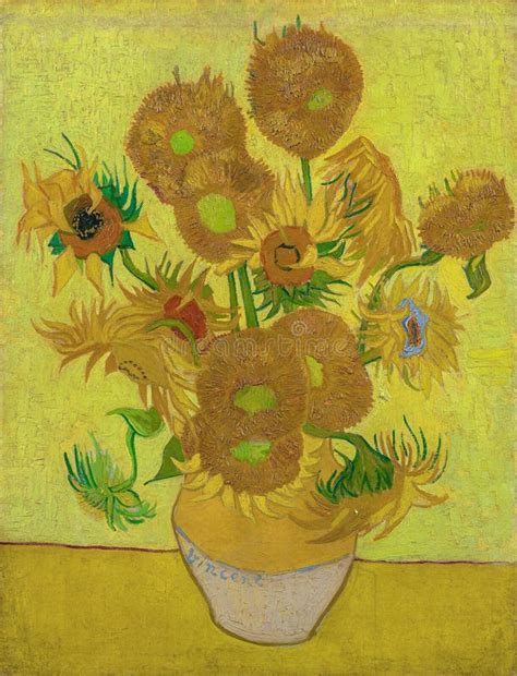 Vincent Van Gogh Os Girass Is Imagem De Stock Editorial Imagem De Cultura Fundo