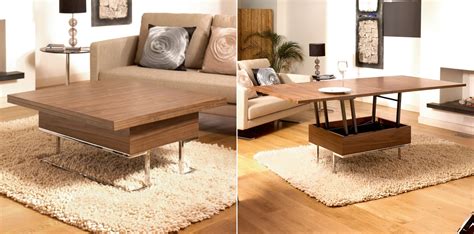 Transforming tables from resource furniture maximize every square foot in any space. More Functions In A Compact Design - Convertible Coffee Tables
