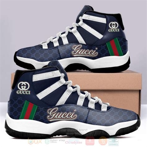 Hot Gucci Bee Dark Brown Air Jordan 11 Sneakers Shoes Boxbox Branding